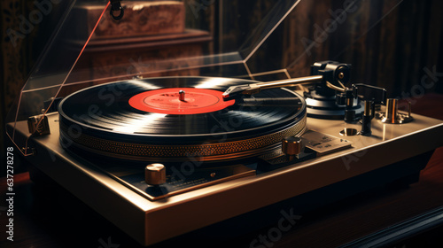 old vinyl record player