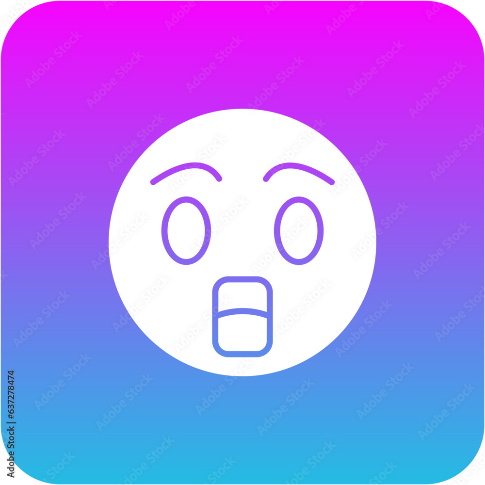 Fototapeta premium Shocked Icon