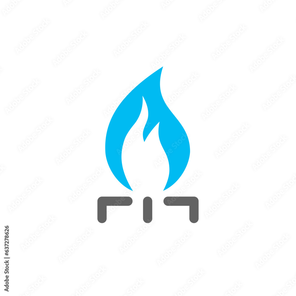 Natural gas icon. Clipart image isolated on white background Natural gas icon. Clipart image isolated on white background
