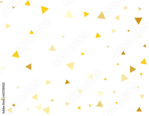 Gold Triangular Confetti