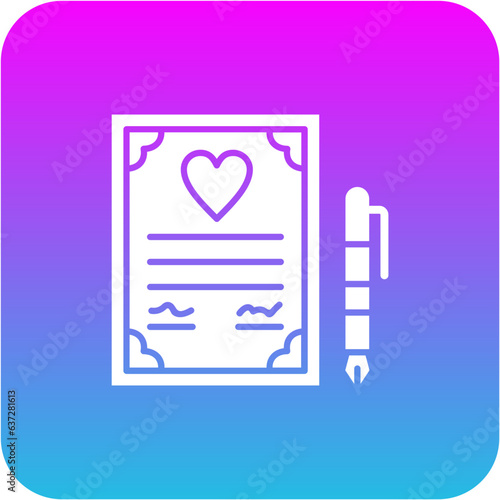 Wedding Contract Icon