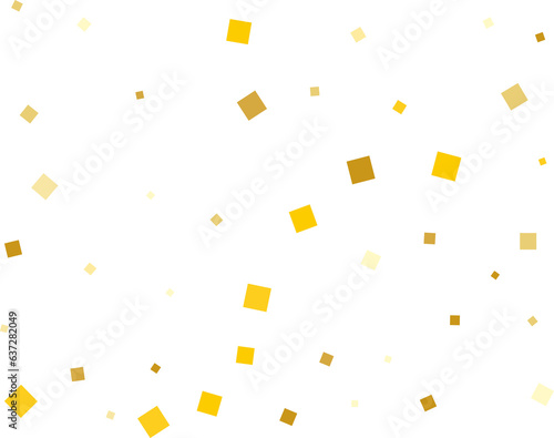 Gold Squares Confetti