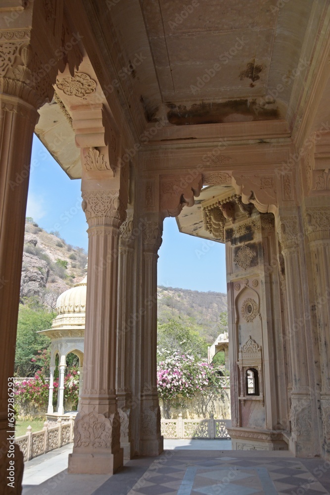 Gatore Ki Chhatriyan ( royal crematorium grounds ) , Jaipur, Rajasthan, India