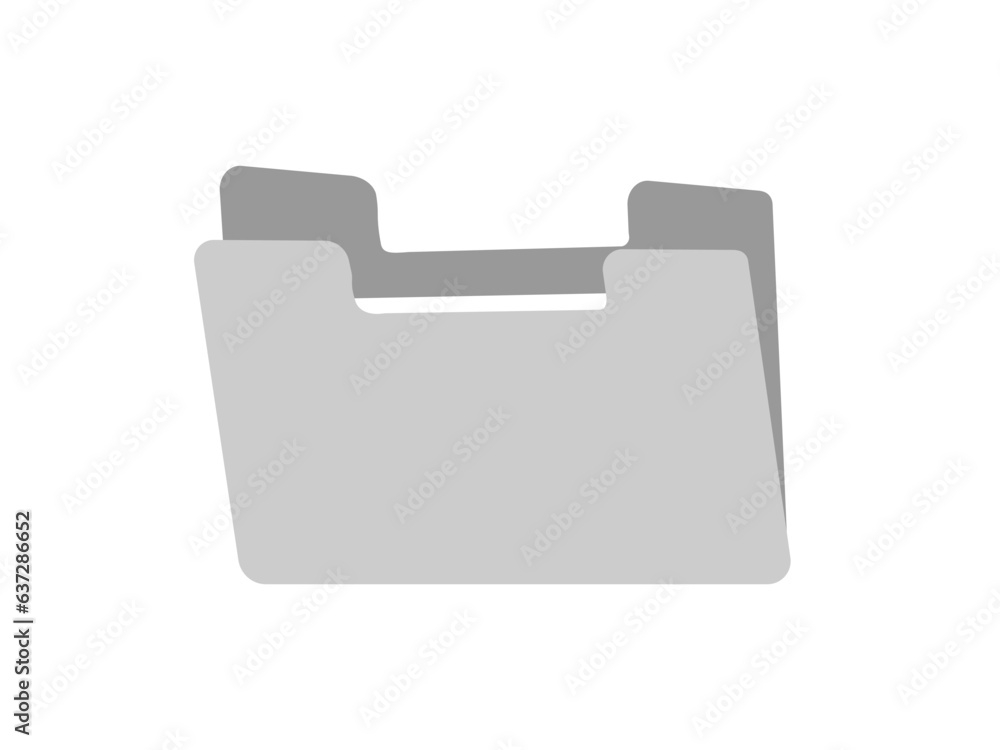 Empty files, folder design template, grey folder 404 Vector Empty files, folder design template, grey folder 404 Vector