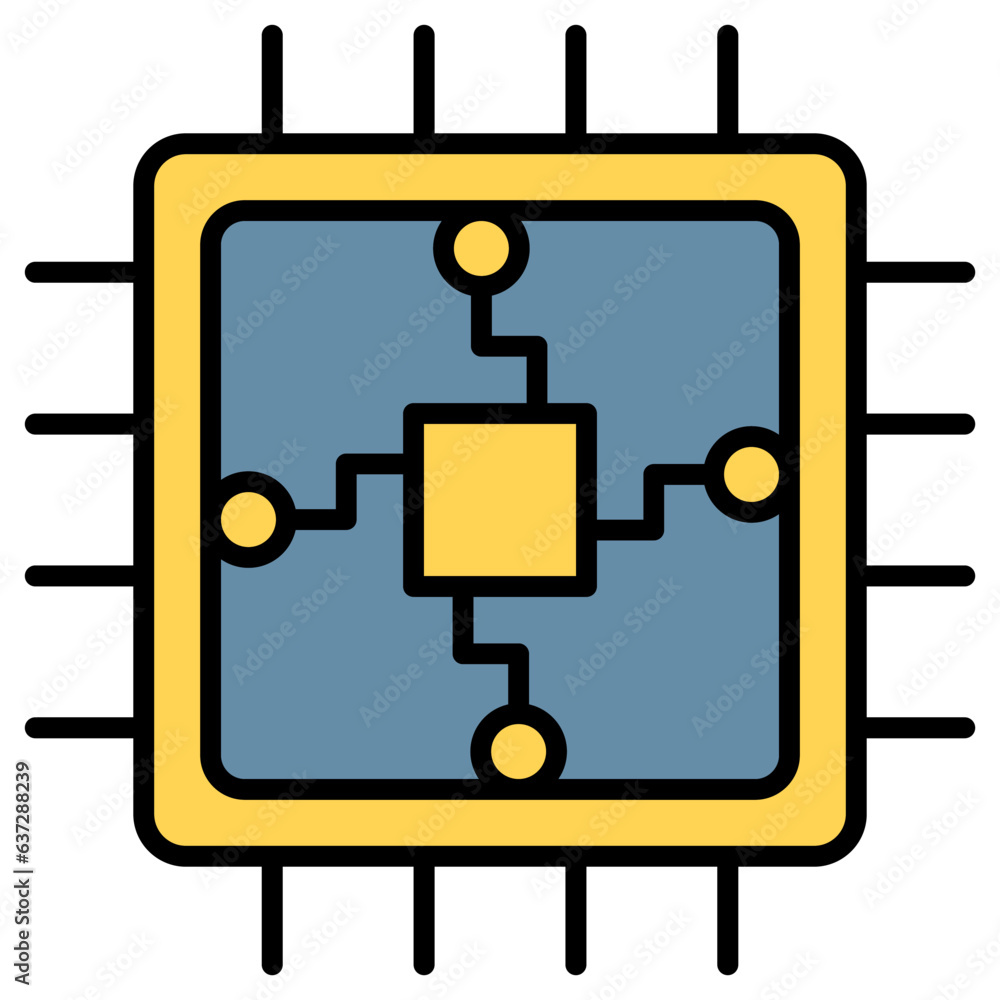 Computer chip icon Computer chip icon