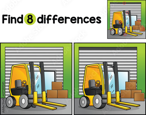 Forklift Vehicle Find The Differences