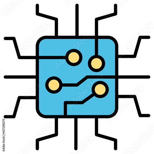 Computer chip icon