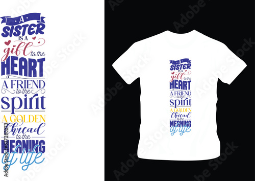 love quotes for sister modern and stylish motivational quotes typography slogan. Colorful abstract design with the lines style. Vector for print tee shirt, typography and poster editable template