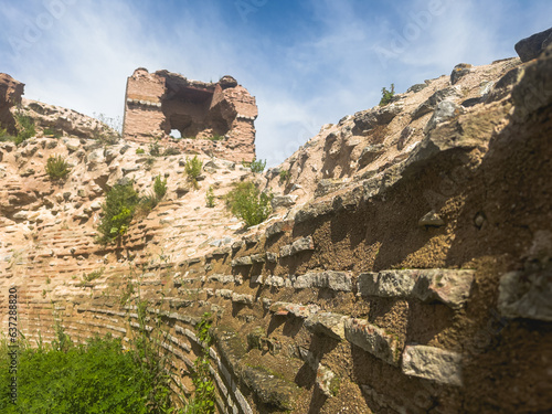 ancient city tour , medieval habitat , Iznik City Walls in the Province of Bursa, Turkey
