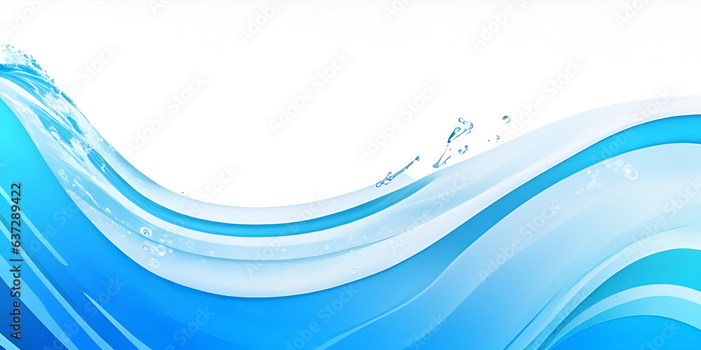 Fototapeta premium abstract soft blue and white abstract water color ocean wave texture background. Banner Graphic Resource as background for ocean wave and water wave abstract graphics
