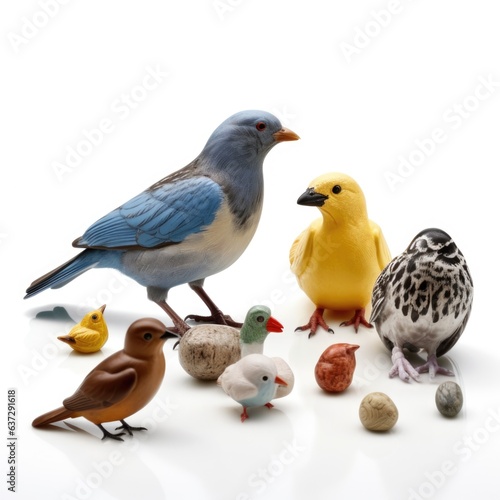 Toys for Birds - Bell toys isolated. Generative AI © MoriMori