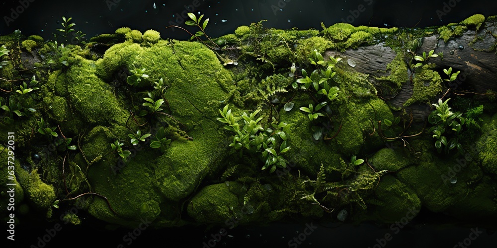 AI Generated. AI Generative. Mossy moss wet texture surface background decoration nature outdoor. Can be used for adventure travel promotion AI Generated. AI Generative. Mossy moss wet texture surface background decoration nature outdoor. Can be used for adventure travel promotion