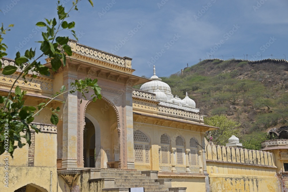 Obraz premium Gatore Ki Chhatriyan ( royal crematorium grounds ) , Jaipur, Rajasthan, India
