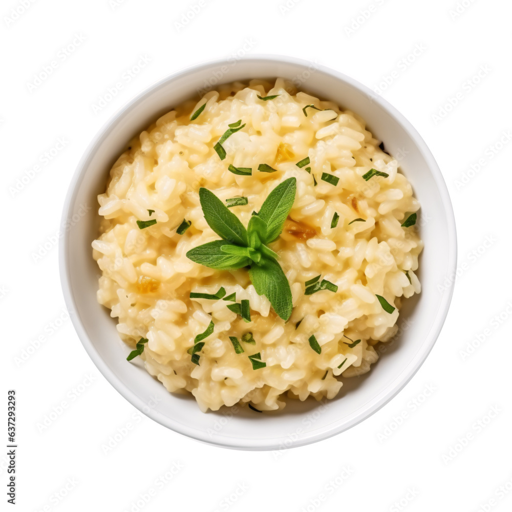 Risotto isolated on transparent background Risotto isolated on transparent background