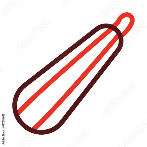 Obraz na płótnie Lufa Thick Line Two Colors Icon Design