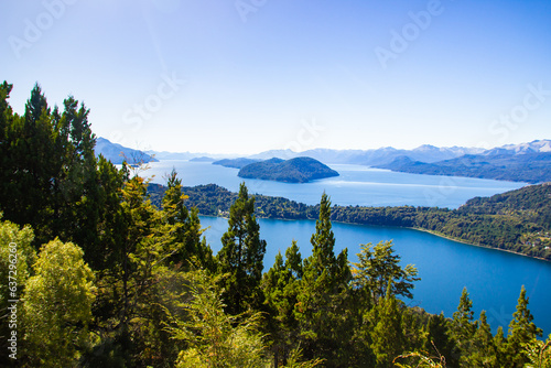 Bariloche beautiful views  landscapes  mountains and lakes Patagonia Argentina