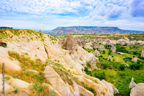 Unique natural place in Cappadocia - Valley of Love, Turkiye. photo