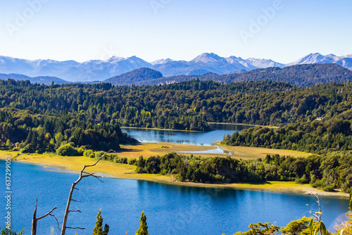 Fototapeta Naklejka Na Ścianę i Meble -  Bariloche beautiful views, landscapes, mountains and lakes Patagonia Argentina