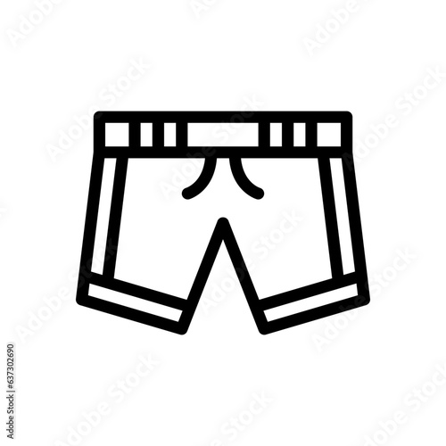 swim shorts line icon
