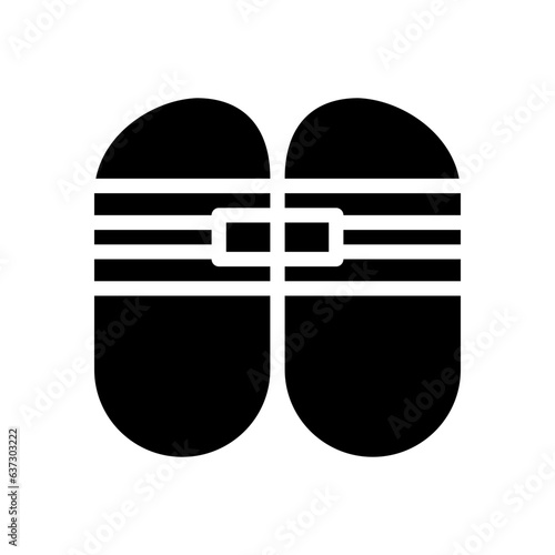 slippers glyph icon