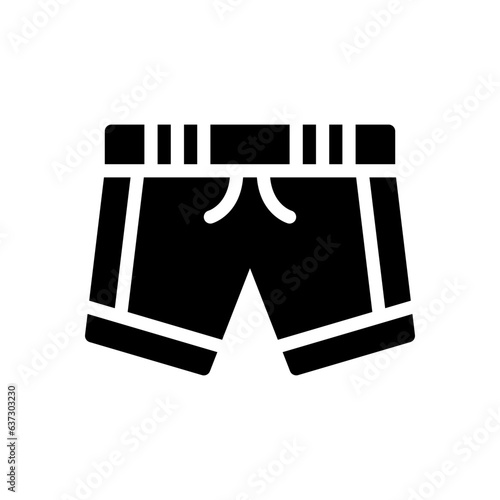 swim shorts glyph icon