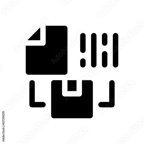 shipment glyph icon