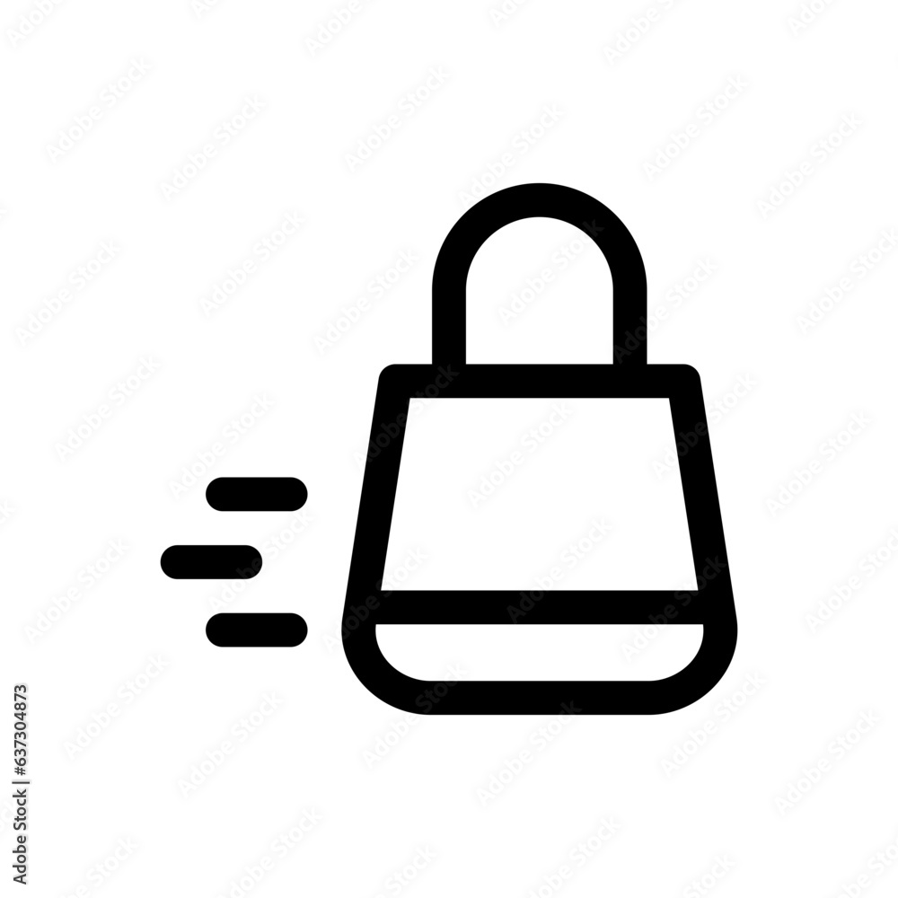 shopping bag line icon shopping bag line icon