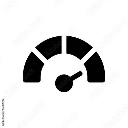 speedometer glyph icon
