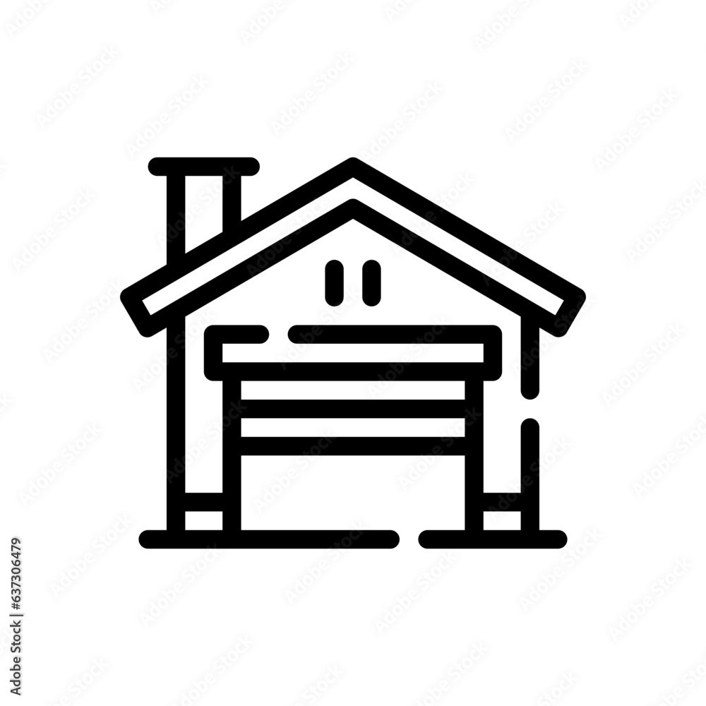 warehouse line icon