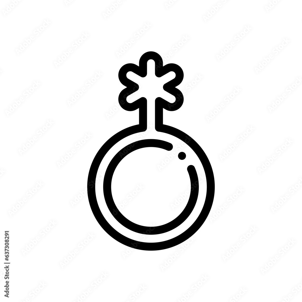 genderqueer line icon genderqueer line icon