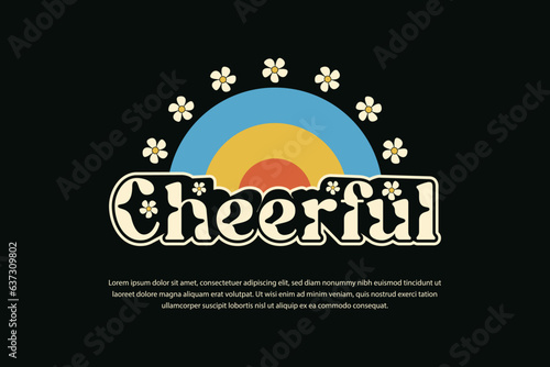 Retro style t shirt design, modern streetwear design