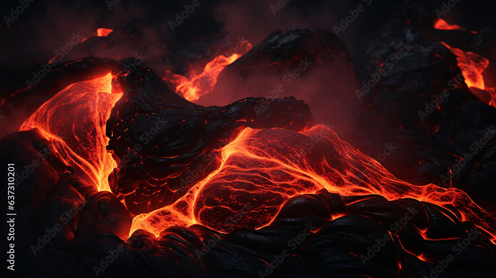 Fototapeta premium Lava close up image 
