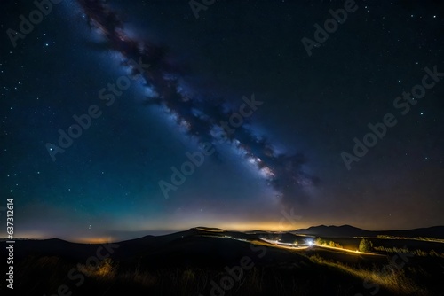 long exposure of a starry night sky, capturing the Milky Way