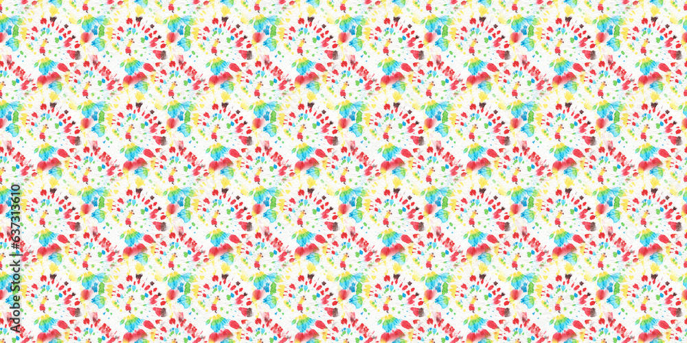 Neon Psychedelic Kaleidoscope. Seamless. Dyed Neon Psychedelic Kaleidoscope. Seamless. Dyed