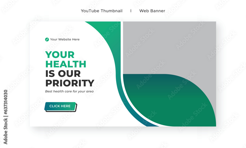 Medical healthcare youtube thumbnail and web banner Medical healthcare youtube thumbnail and web banner
