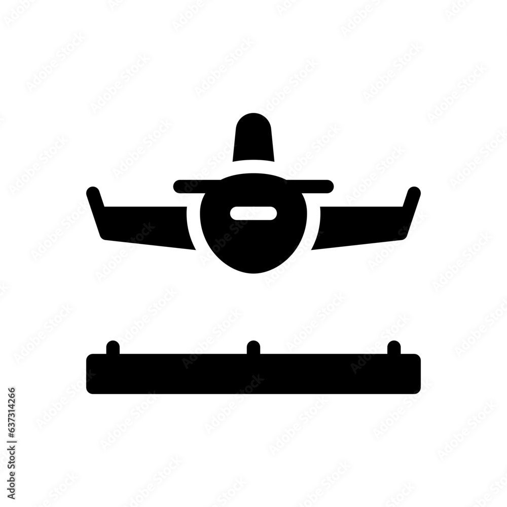 landing glyph icon