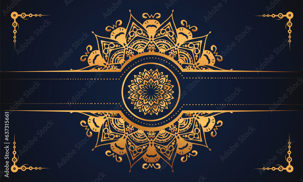 Luxury ornamental mandala design background