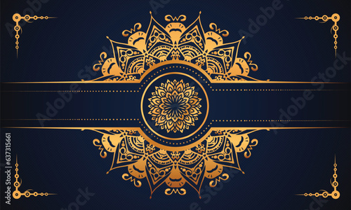 Luxury ornamental mandala design background