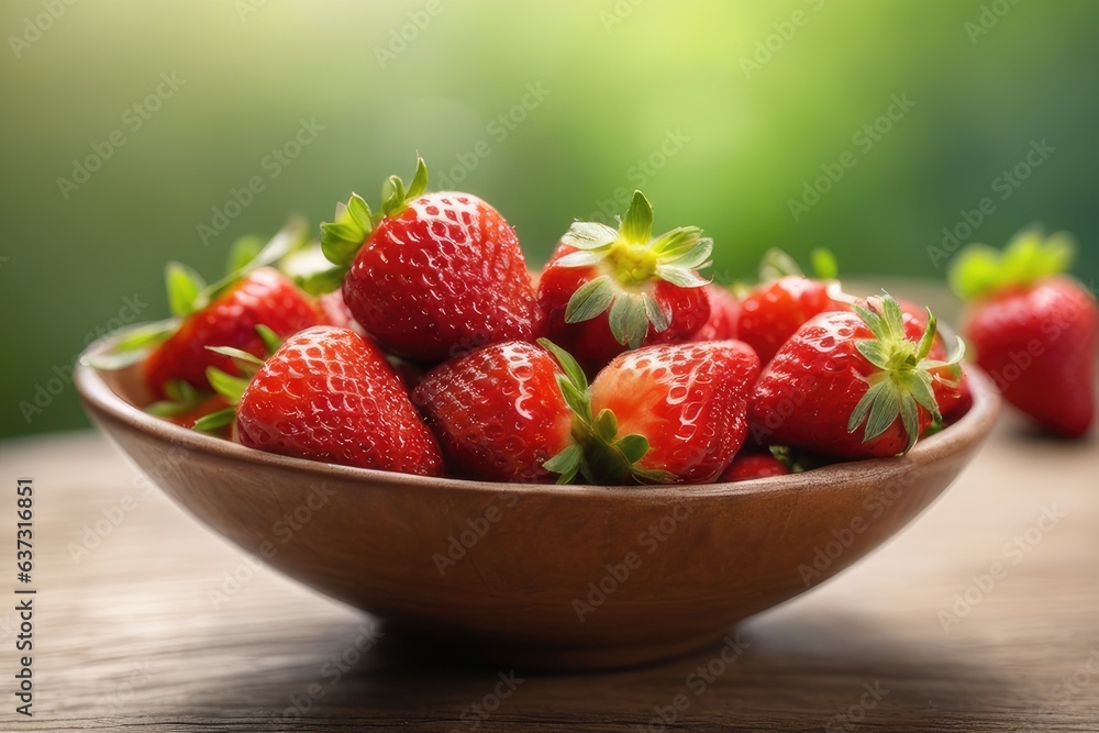 bowl of strawberries bowl of strawberries