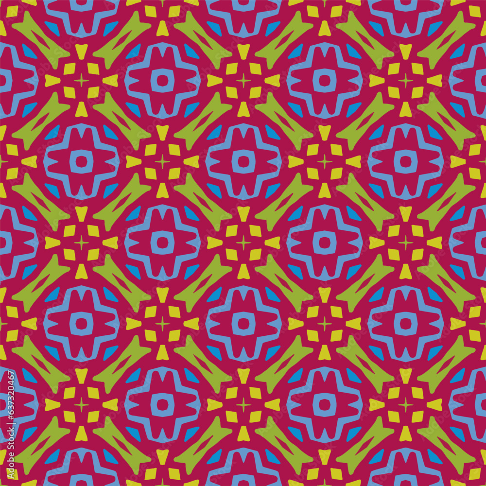 Ornament in ethnic style.Seamless pattern with abstract shapes. Repeat design for fashion, textile design, on wall paper, wrapping paper, fabrics and home decor. Ornament in ethnic style.Seamless pattern with abstract shapes. Repeat design for fashion, textile design, on wall paper, wrapping paper, fabrics and home decor.