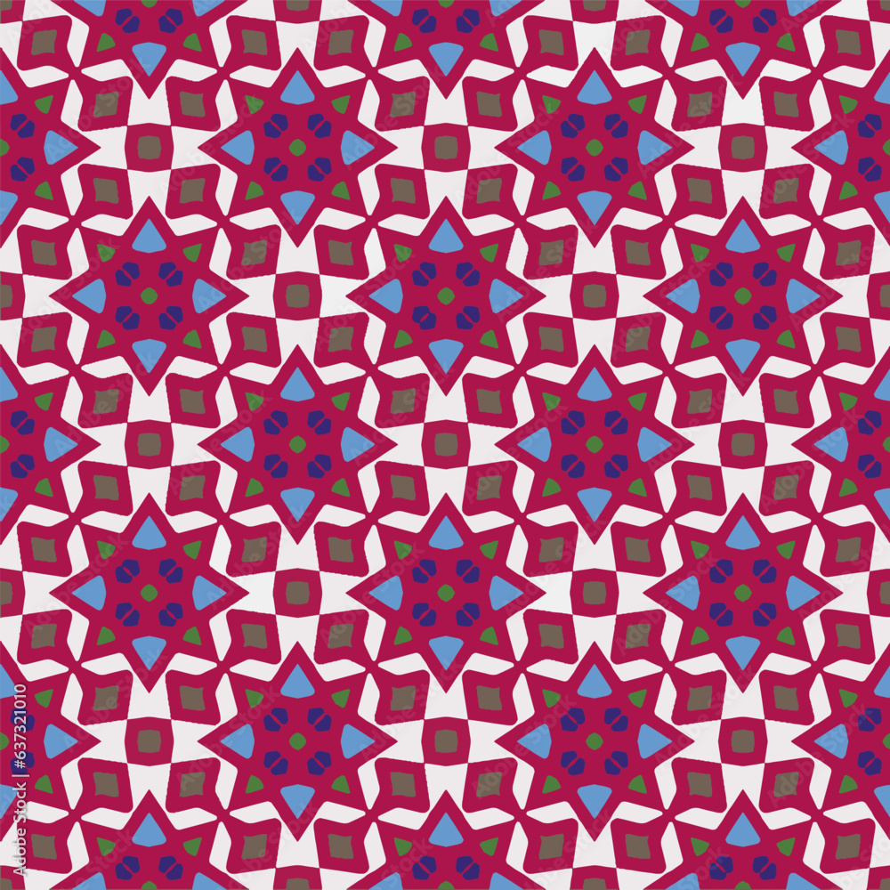 Ornament in ethnic style.Seamless pattern with abstract shapes. Repeat design for fashion, textile design, on wall paper, wrapping paper, fabrics and home decor. Ornament in ethnic style.Seamless pattern with abstract shapes. Repeat design for fashion, textile design, on wall paper, wrapping paper, fabrics and home decor.