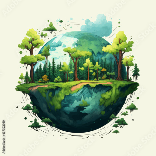 Earth Illustration - Nature