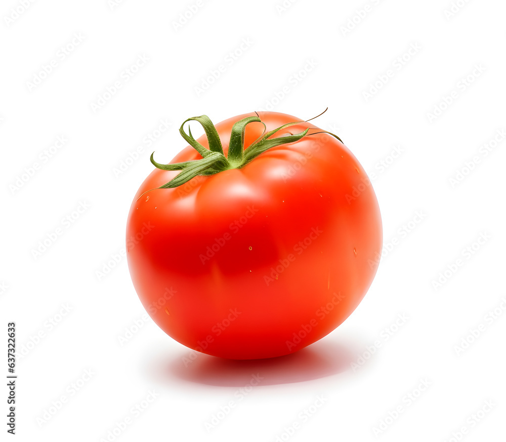 Fresh Tomato, side view, With clipping path, Isolated On White Background Fresh Tomato, side view, With clipping path, Isolated On White Background