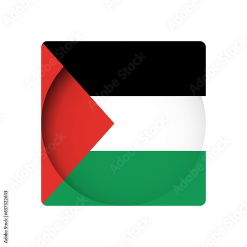 Palestine flag - behind the cut circle paper hole with inner shadow. Free Download Palestine flag - behind the cut circle paper hole with inner shadow. - GFXLoad