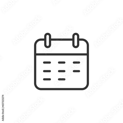 Calendar Isolated Web Mobile 