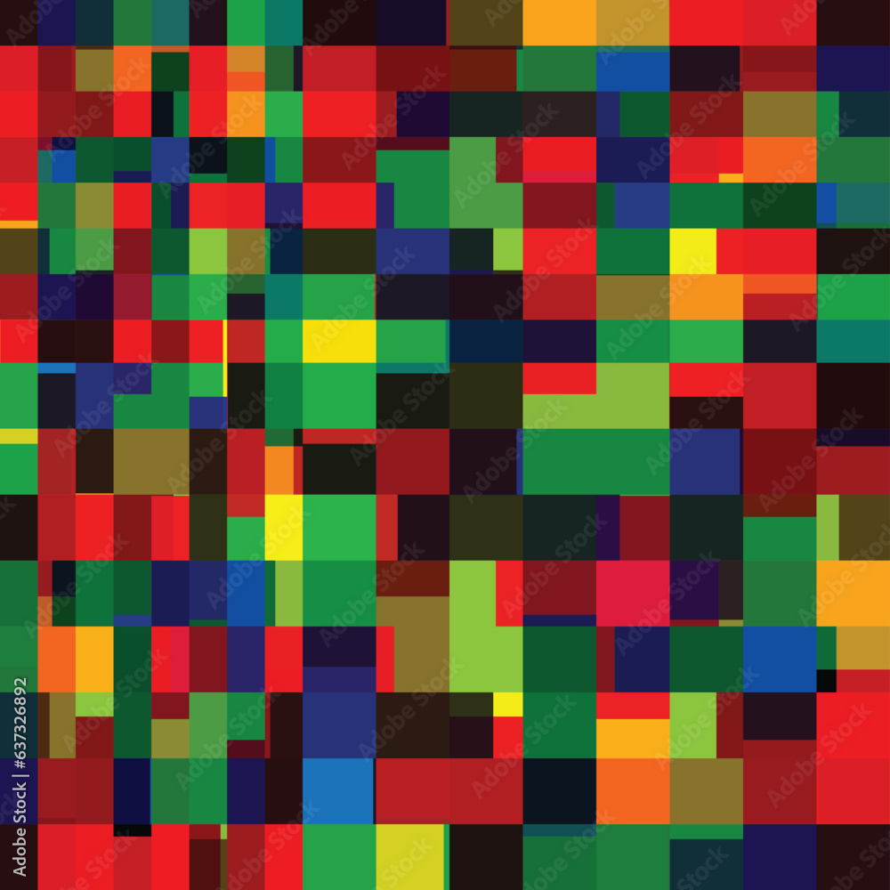 Abstract colorful square pattern, textile, fabric design. Geometric digital, technology, science background. Vector illustration. Abstract colorful square pattern, textile, fabric design. Geometric digital, technology, science background. Vector illustration.