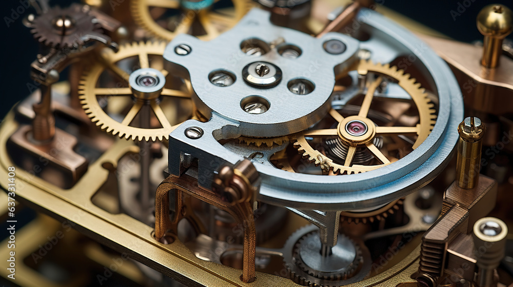 old watch mechanism. Generative Ai