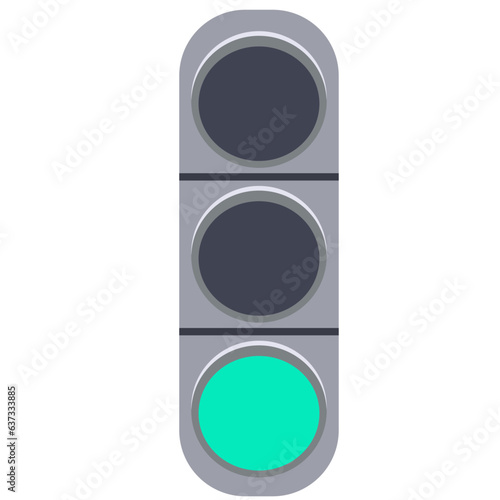 信号機のイラスト素材　ベクター