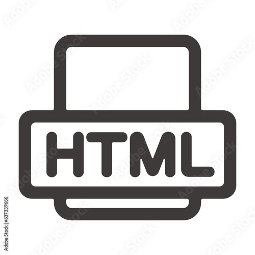 製品設計やアプリ開発やプログラミングに最適な、シンプルで使いやすいプログラミング言語HTMLのアイコン