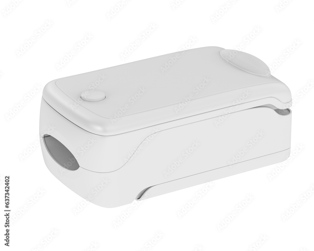 Medical pulse meter isolated on transparent background. 3d rendering - illustration Medical pulse meter isolated on transparent background. 3d rendering - illustration